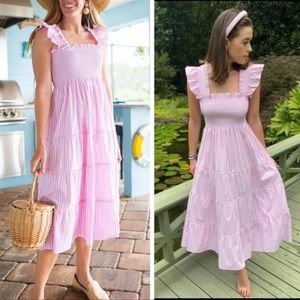 The Ellie Nap Dress - Bubblegum Stripe - Medium